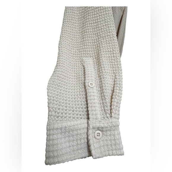 ✨ NWT Kuwalla Tee Waffle knit oversized button shirt XL - Picture 6 of 16